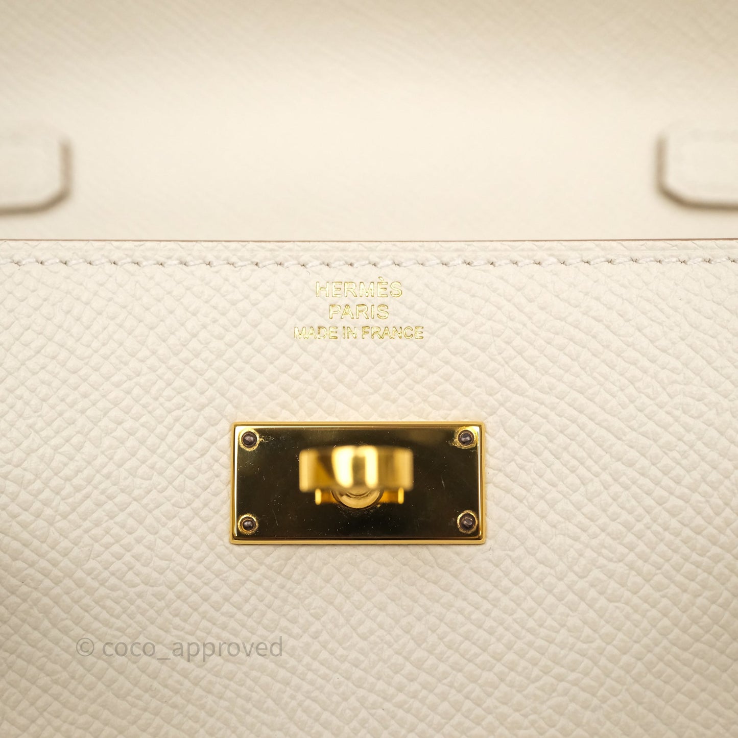 Hermès Kelly To Go Wallet Craie 10 Epsom Gold Hardware