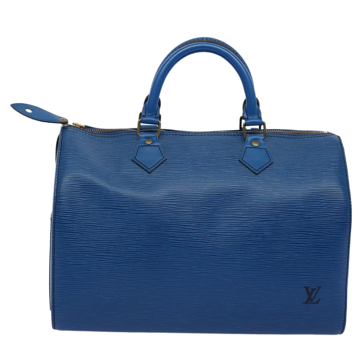 LOUIS VUITTON Epi Speedy 30 Hand Bag Toledo Blue M43005 LV 62071