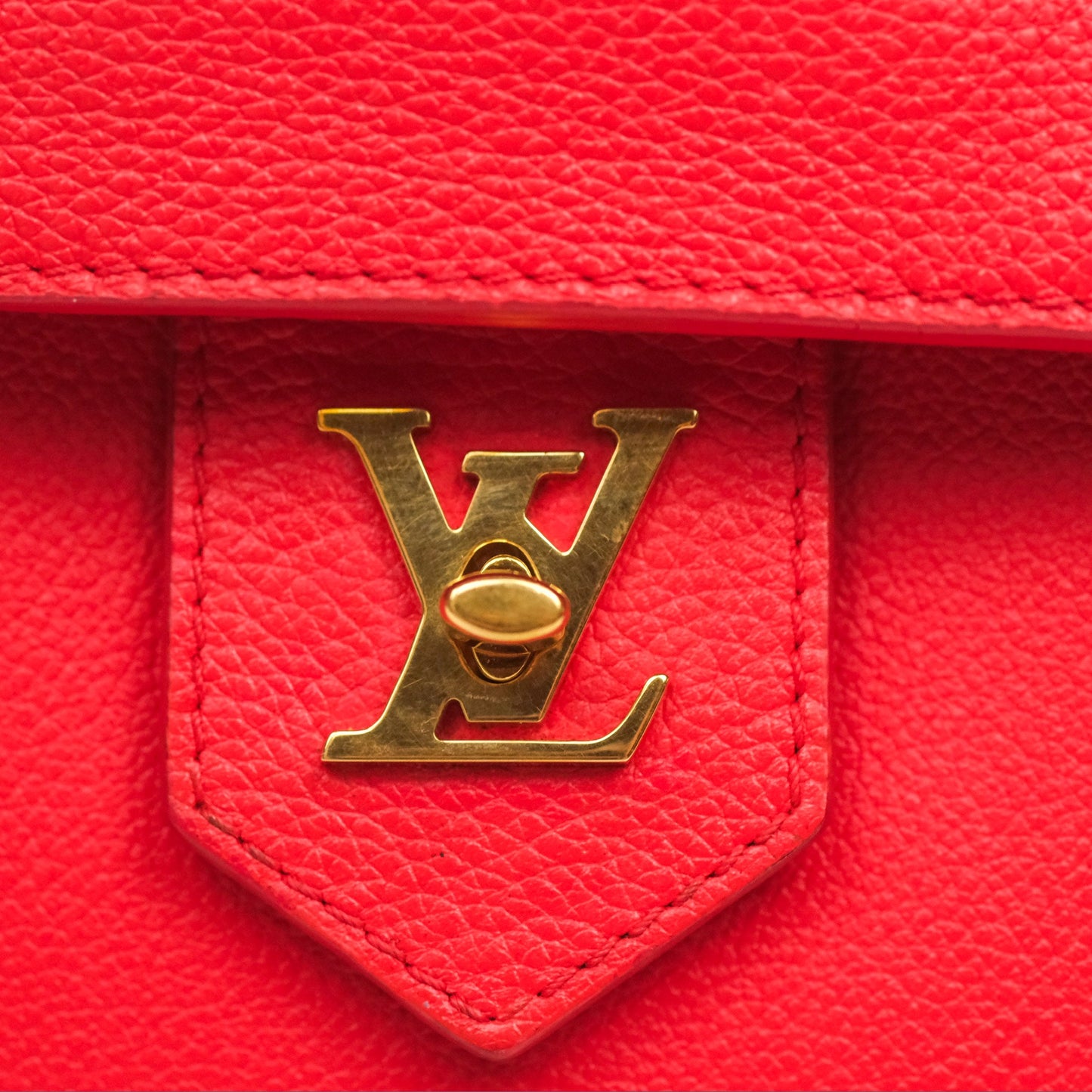 Louis Vuitton Lockme PM Red Grained Calfskin