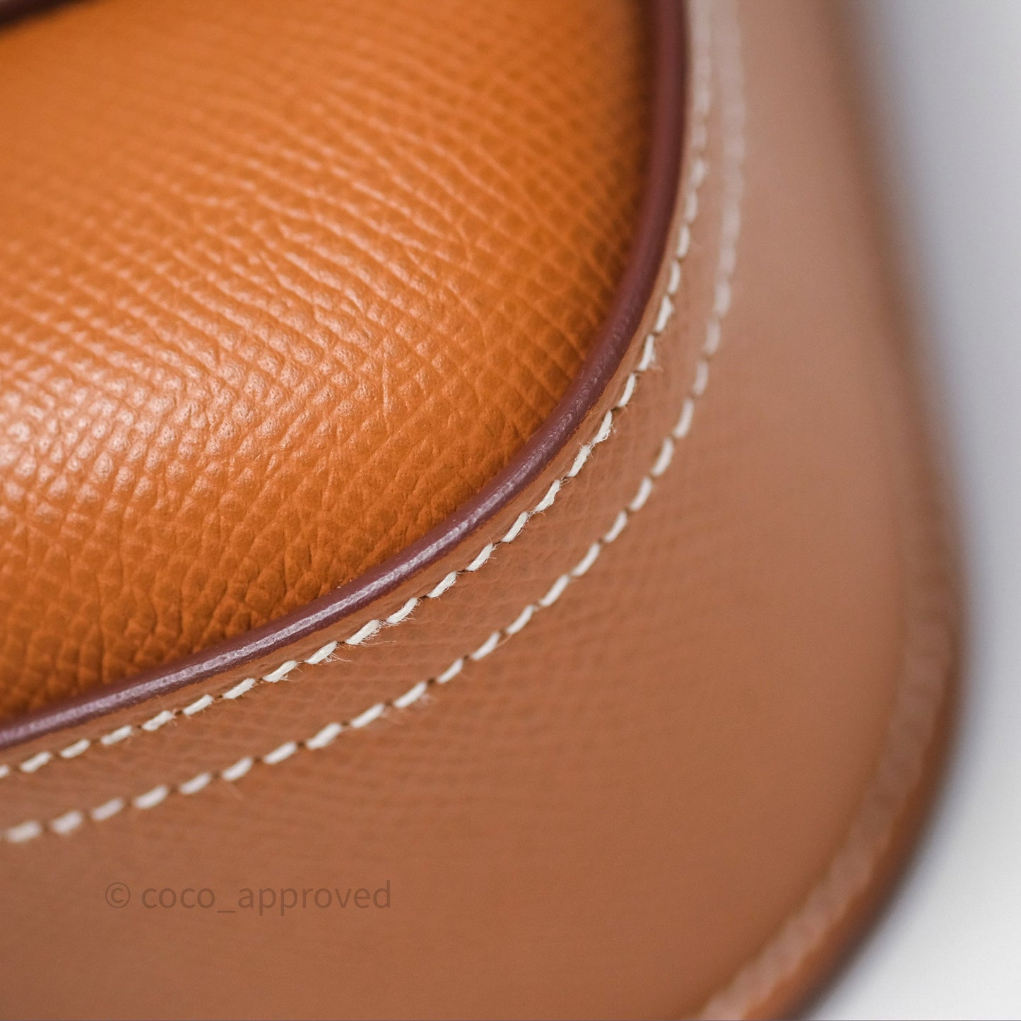 Hermès Della Cavalleria Mini Bag Gold 37 Epsom Palladium Hardware