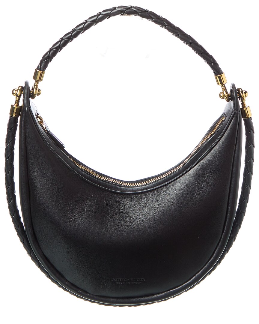 Luxury Bottega Veneta Hula Hoop Leather Hobo Bag