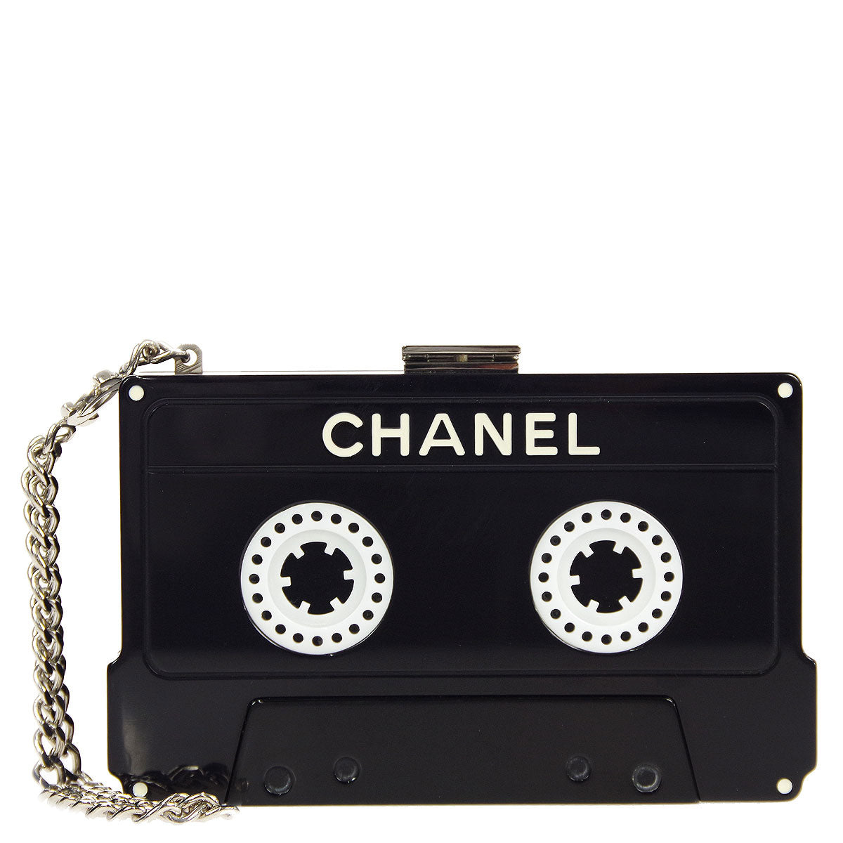 Luxury Chanel * 2004 Cassette Tape Clutch Bag