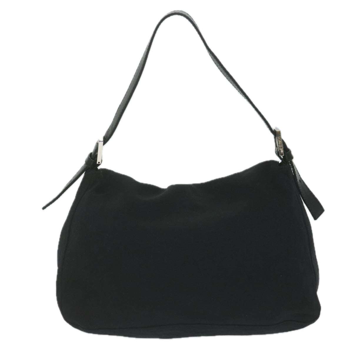Luxury FendiMamma Baguette Shoulder Bag Nylon Black62129