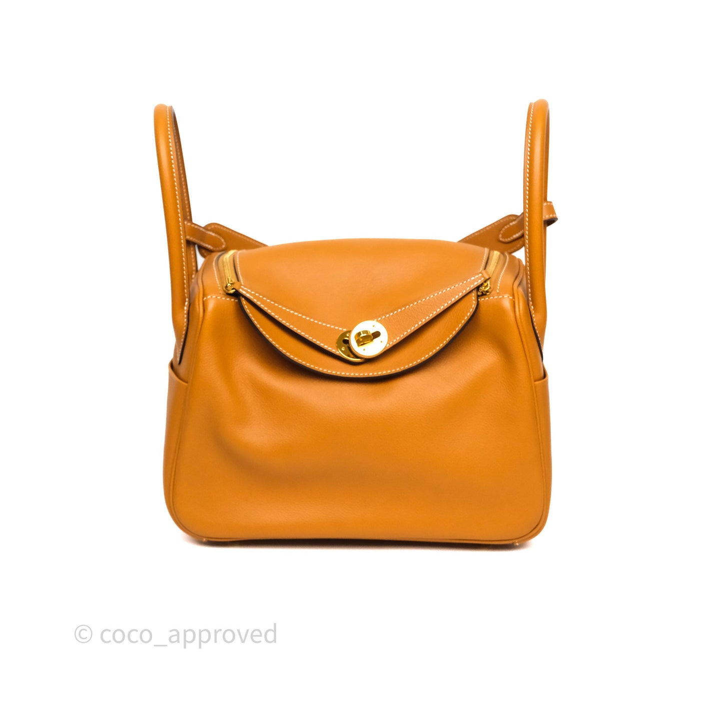 Hermès Lindy 26 Toffee 1H Taurillon Clemence Gold Hardware