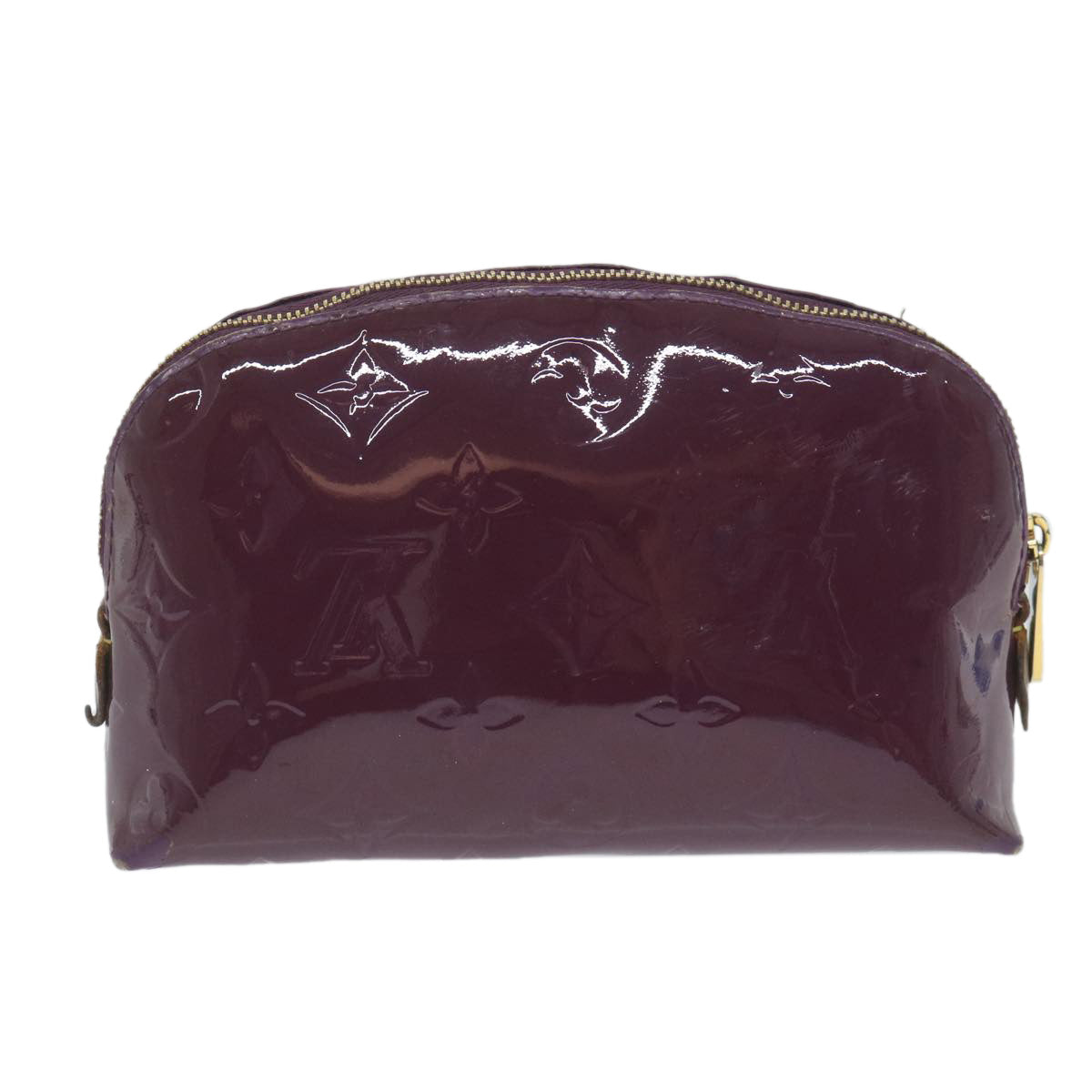 LOUIS VUITTON Monogram Vernis Pochette Cosmetic PM Amethyst M90157 LV 62156