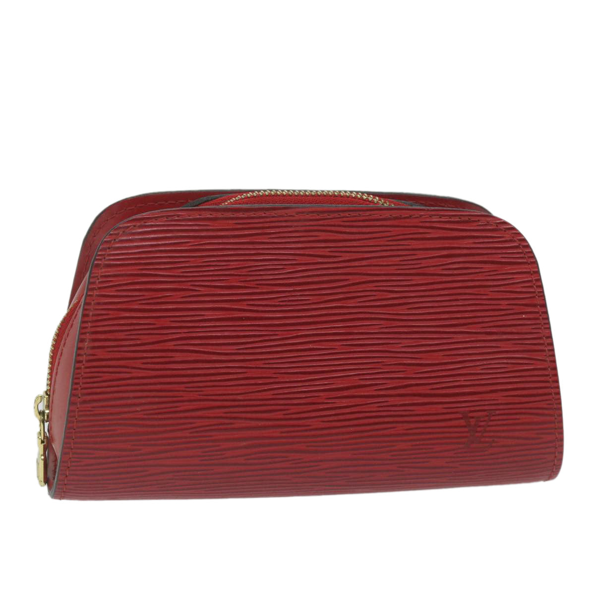 LOUIS VUITTON Epi Dauphine PM Pouch Red M48447 LV 62157