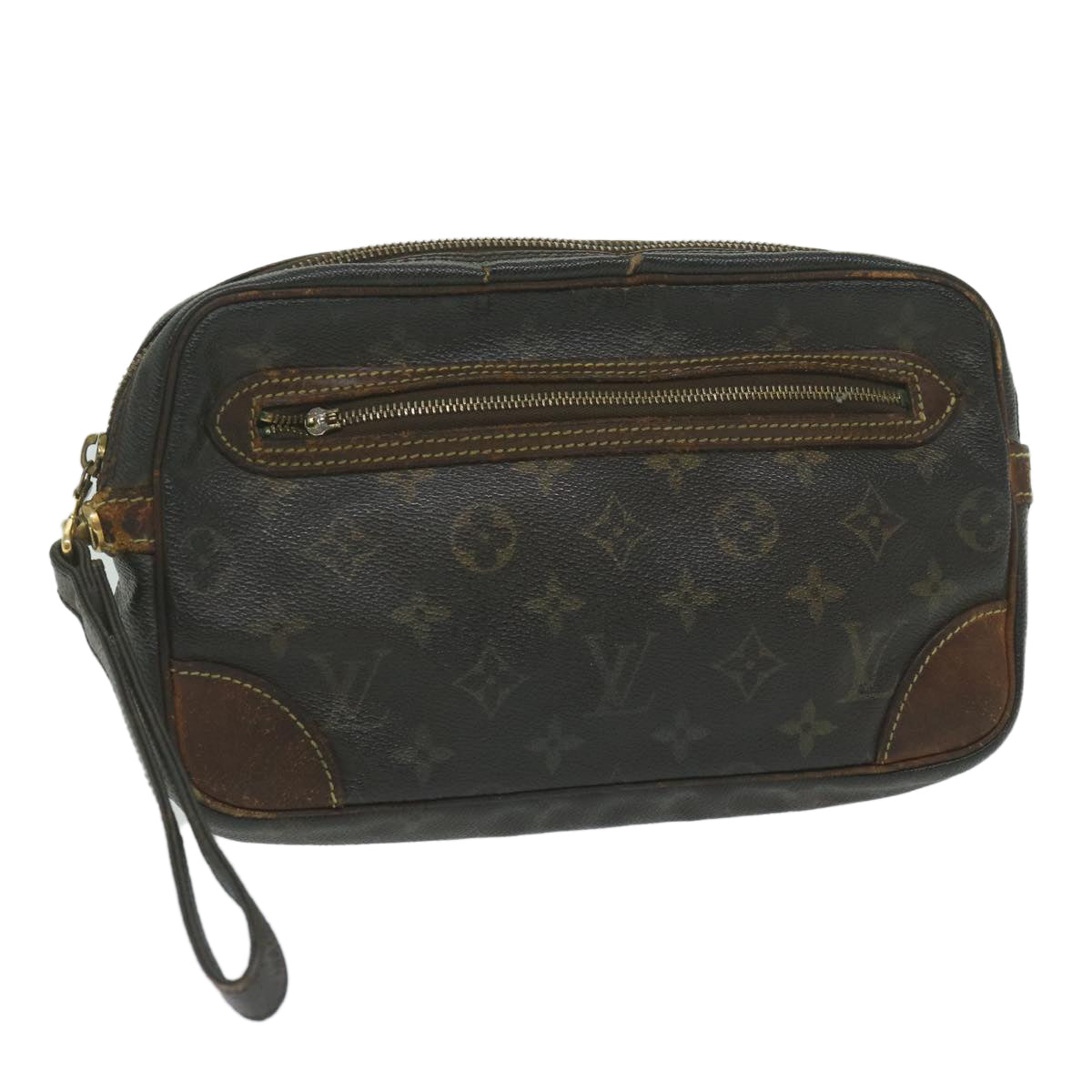 LOUIS VUITTON Monogram Marly Dragonne GM Clutch Bag M51825 LV 62159