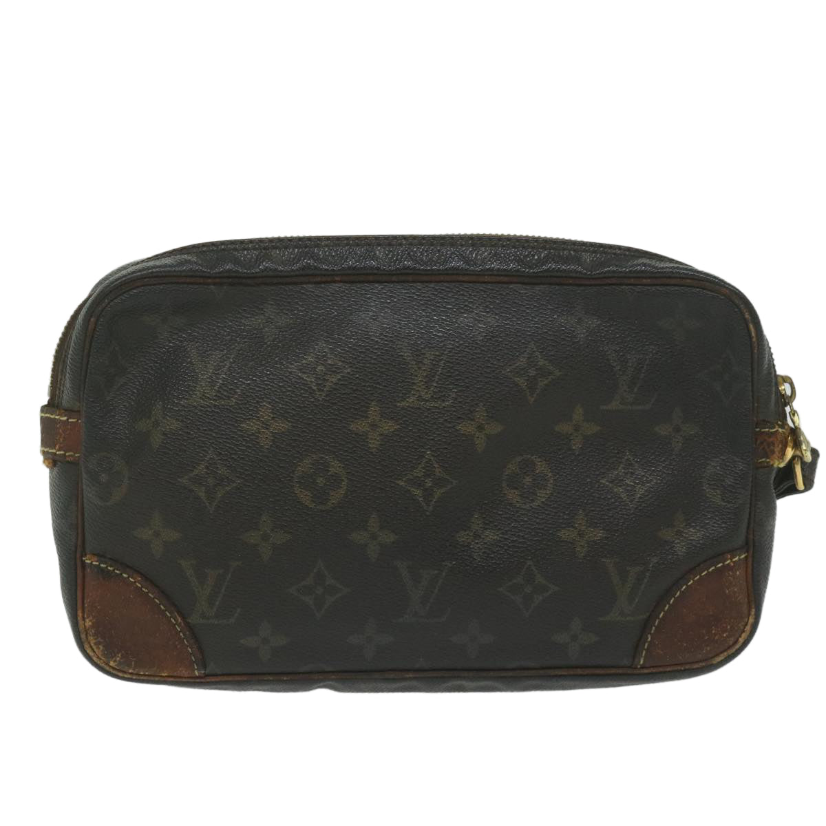 LOUIS VUITTON Monogram Marly Dragonne GM Clutch Bag M51825 LV 62159
