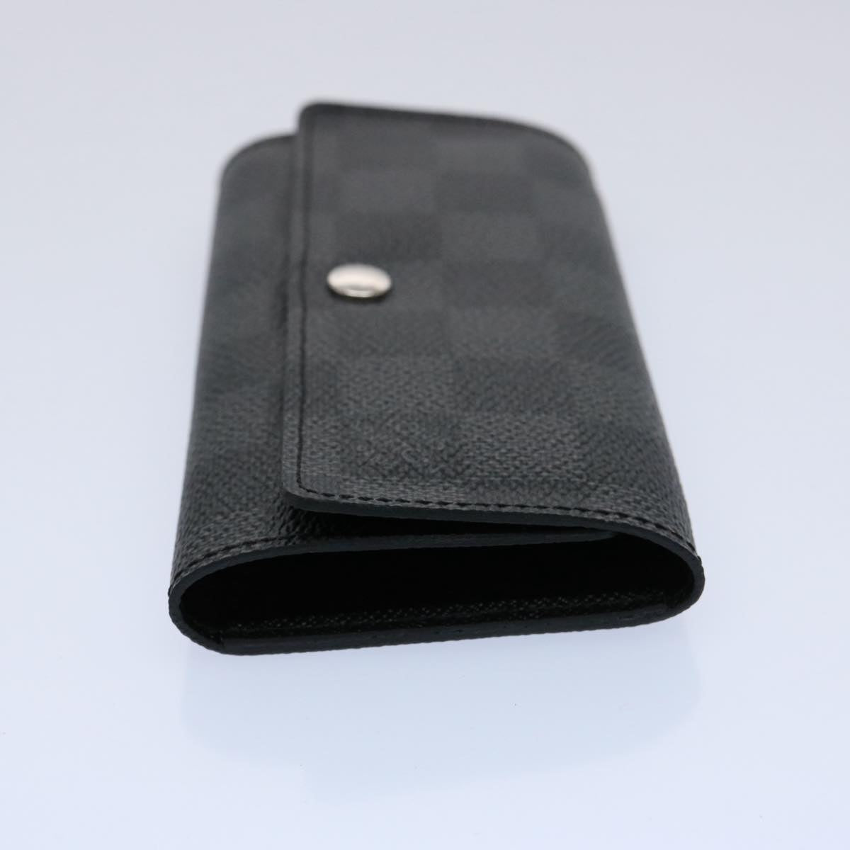 LOUIS VUITTON Damier Graphite Porte Cles Voiture Key Case N63139 LV 62167