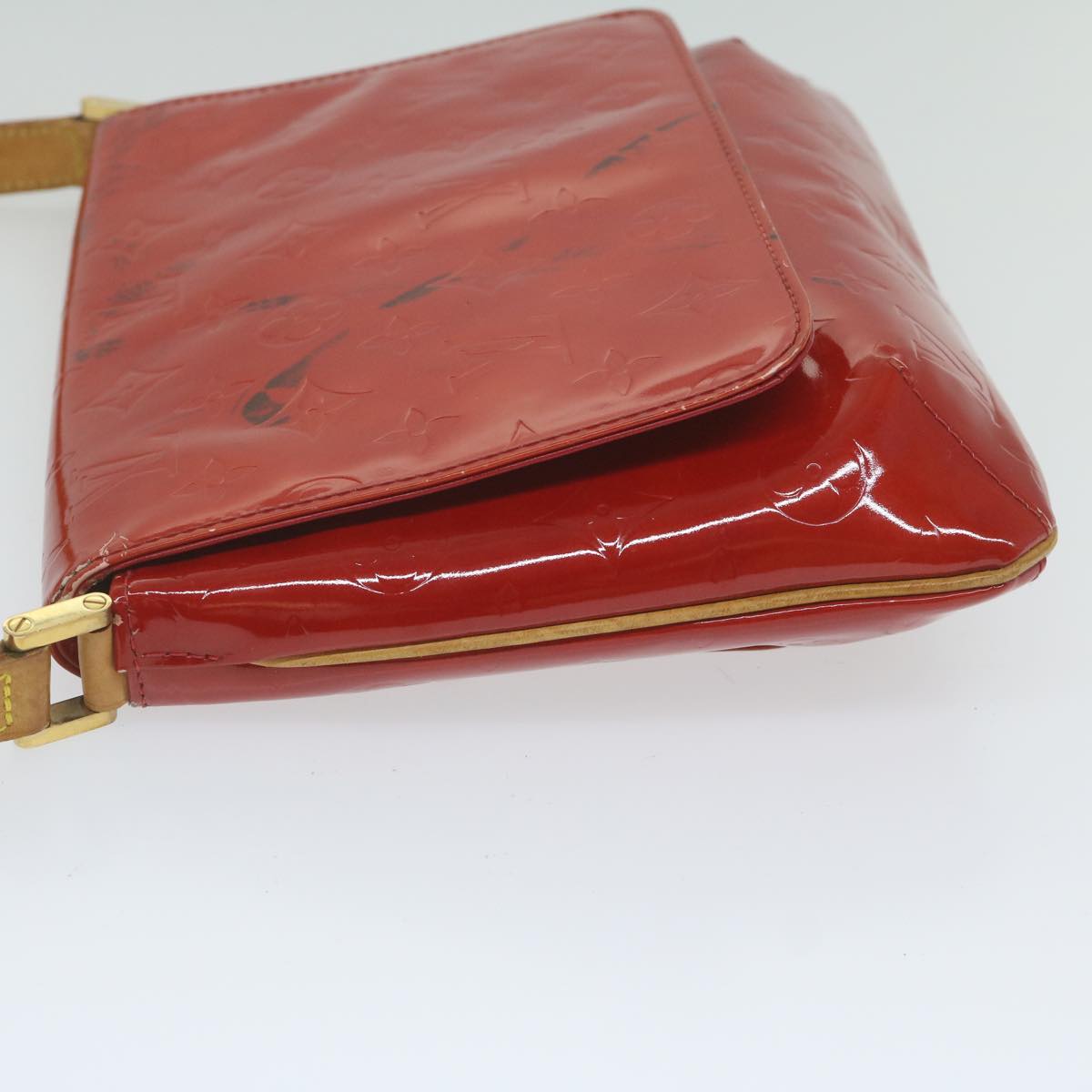 LOUIS VUITTON Monogram Vernis Thompson Street Shoulder Bag Red M91094 62189