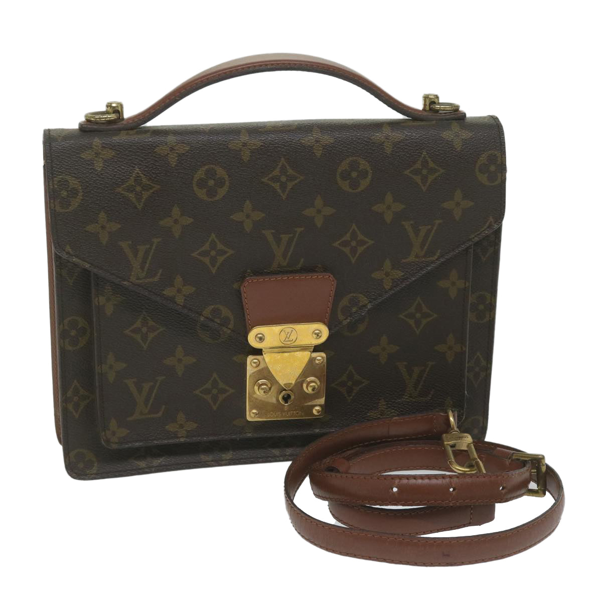 LOUIS VUITTON Monogram Monceau 26 Shoulder Bag 2way M51187 LV 62192