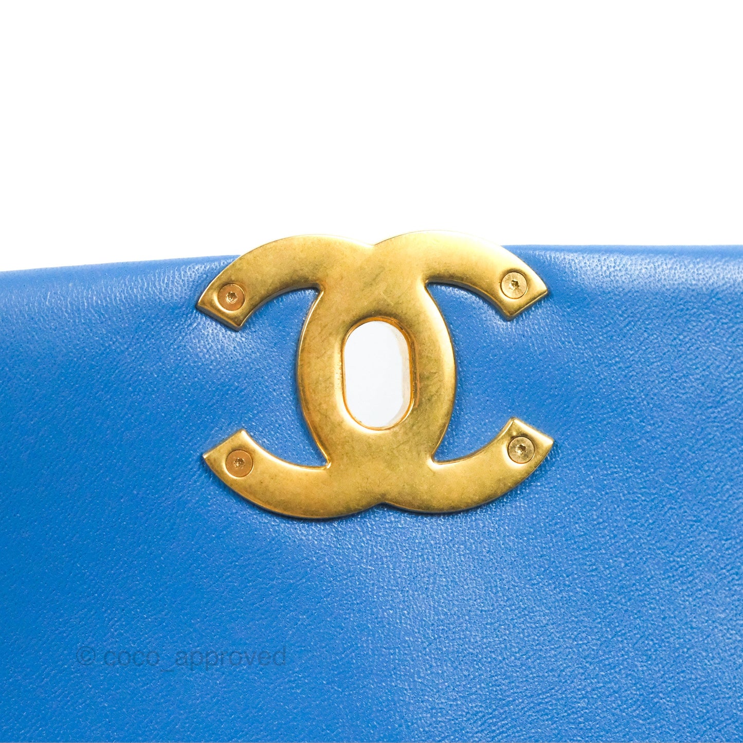Chanel 19 Small Blue Mixed Hardware