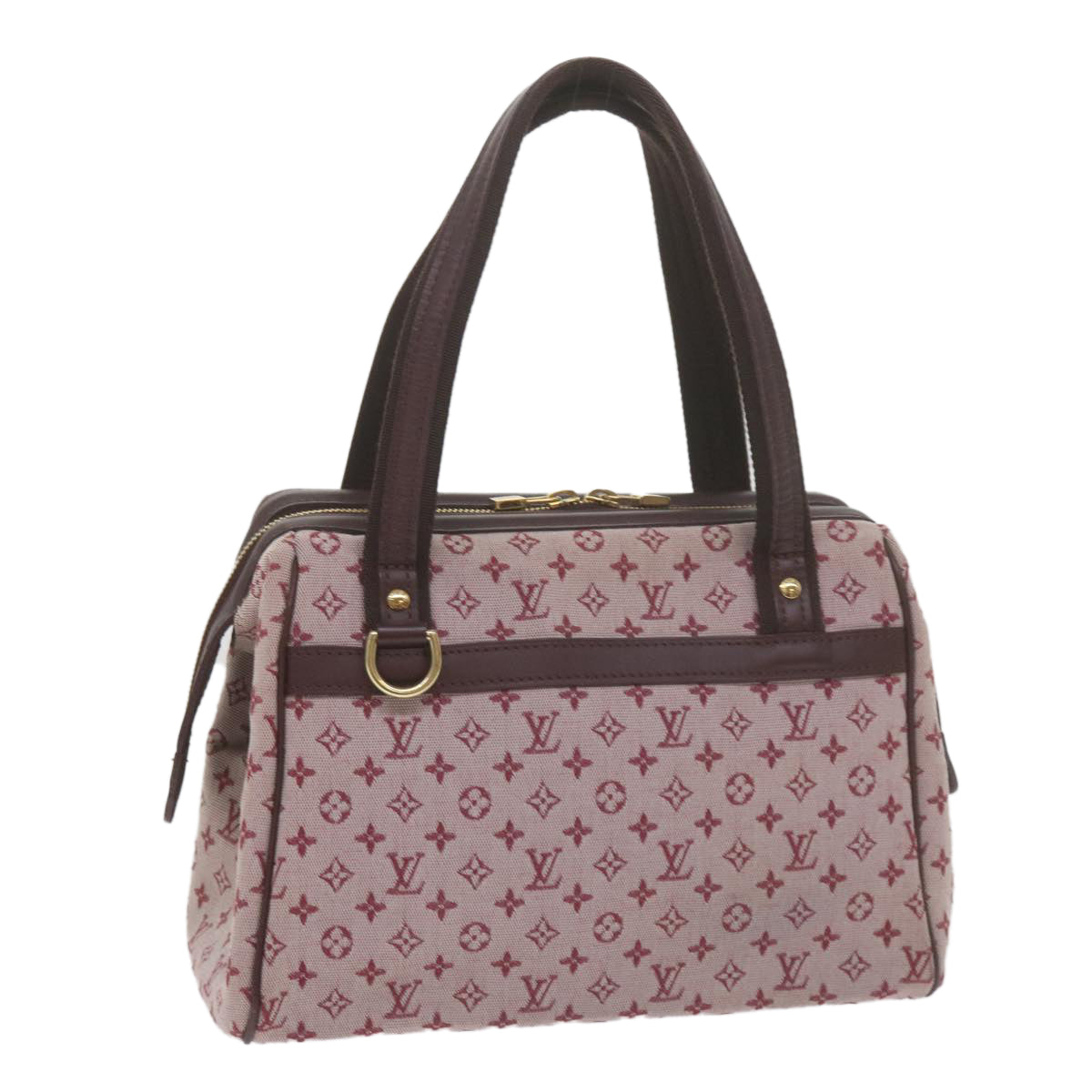 LOUIS VUITTON Monogram Mini Josephine PM Hand Bag Red M92216 LV 62202