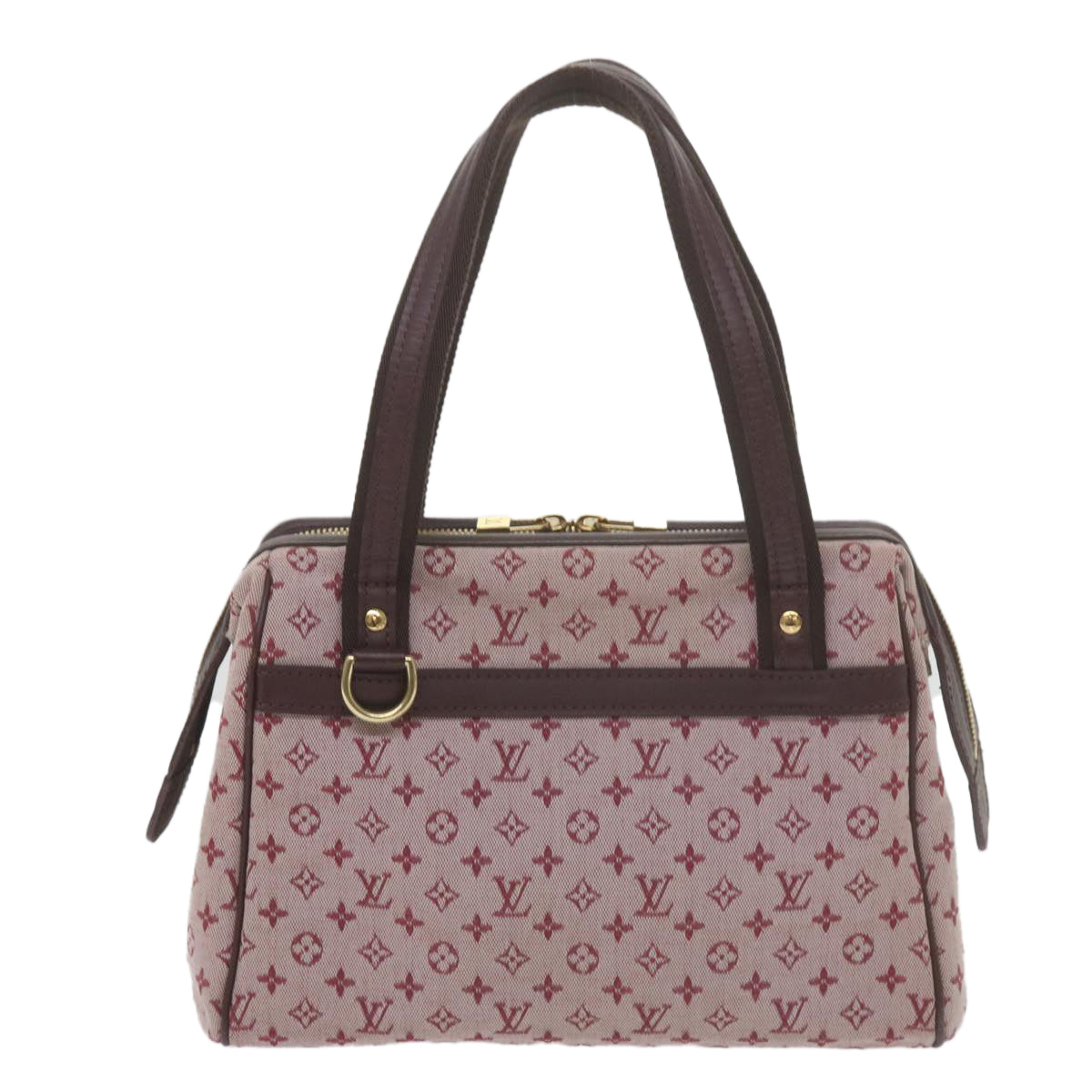 LOUIS VUITTON Monogram Mini Josephine PM Hand Bag Red M92216 LV 62202
