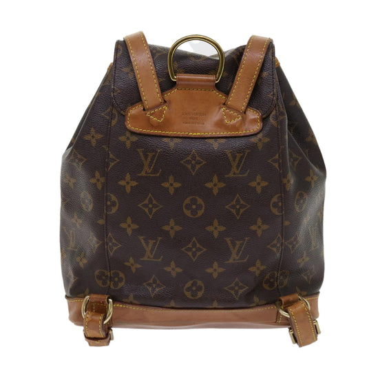 LOUIS VUITTON Monogram Montsouris MM Backpack M51136 LV 62205