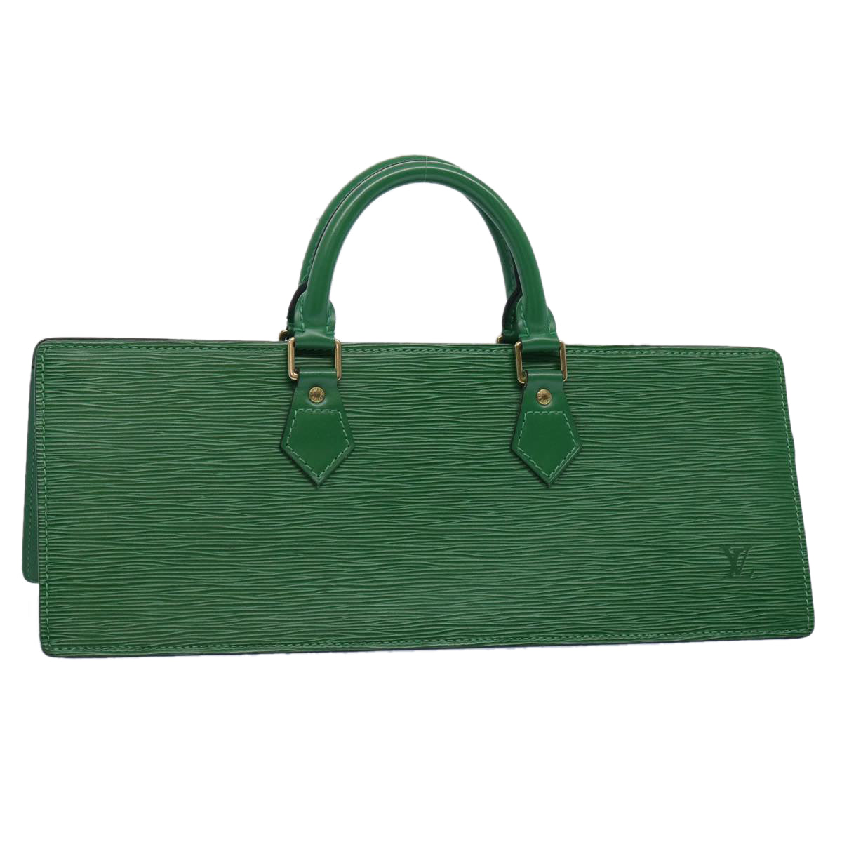 LOUIS VUITTON Epi Sac Triangle Hand Bag Green M52094 LV 62214