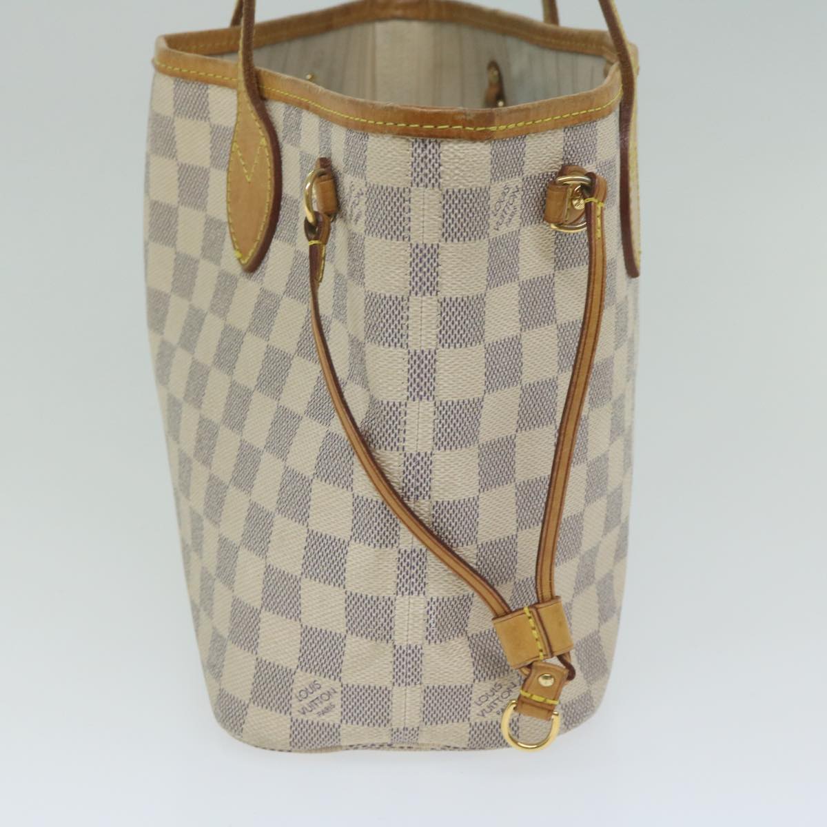 LOUIS VUITTON Damier Azur Neverfull PM Tote Bag N41362 LV 62221