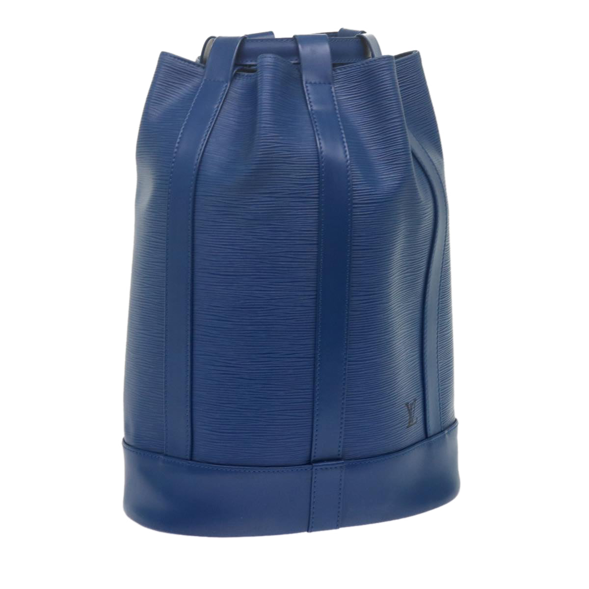 LOUIS VUITTON Epi Randonnee PM Shoulder Bag Blue M52355 LV 62222