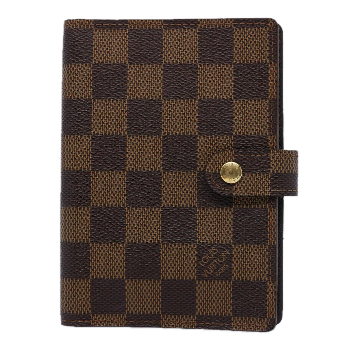 LOUIS VUITTON Damier Ebene Agenda PM Day Planner Cover R20029 LV 62261