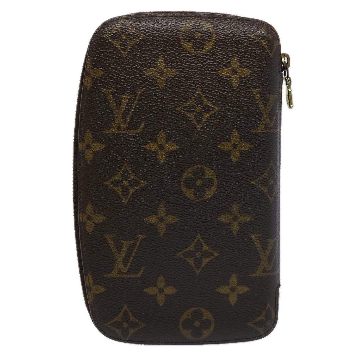 LOUIS VUITTON Monogram Agenda Jet Travel Case M62850 LV 62263