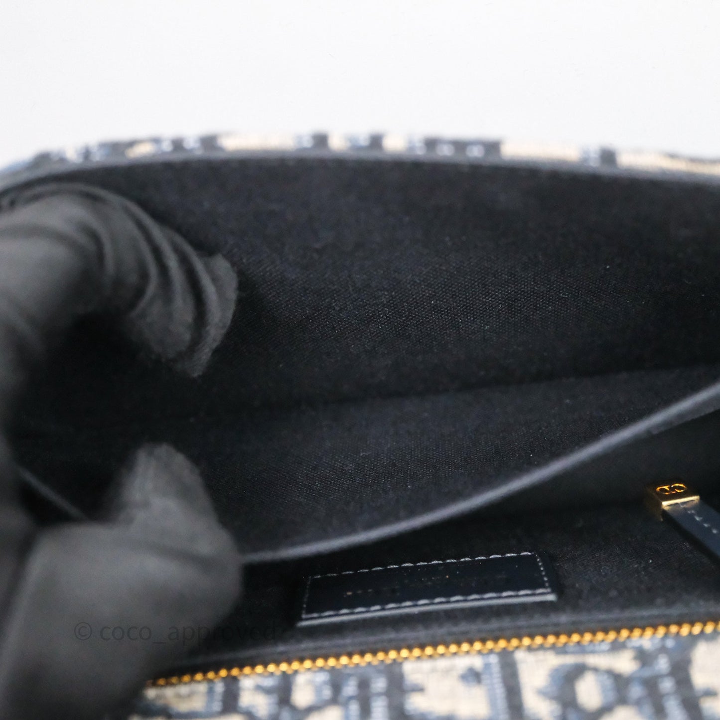 Christian Dior Small 30 Montaigne Bag Blue Dior Oblique Jacquard