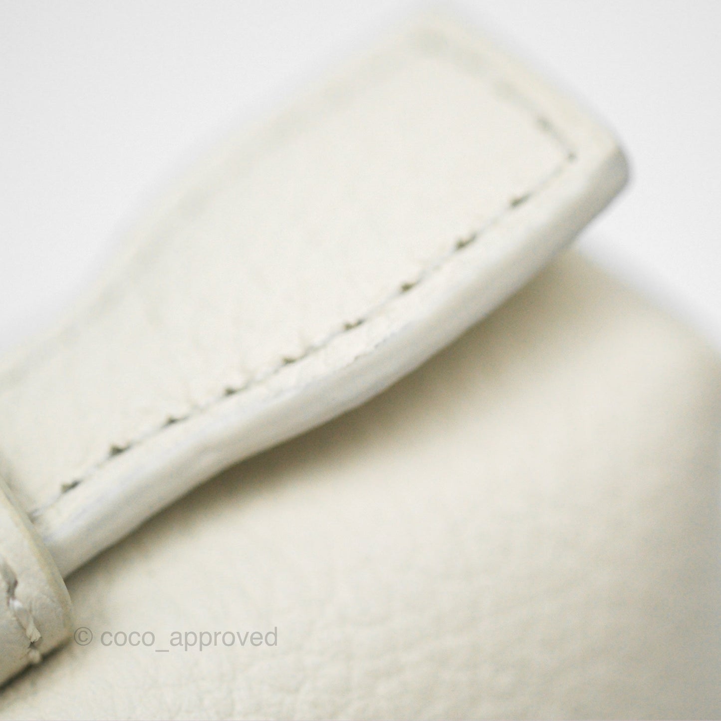 Loro Piana Extra Pocket L19 White Grained Calfskin