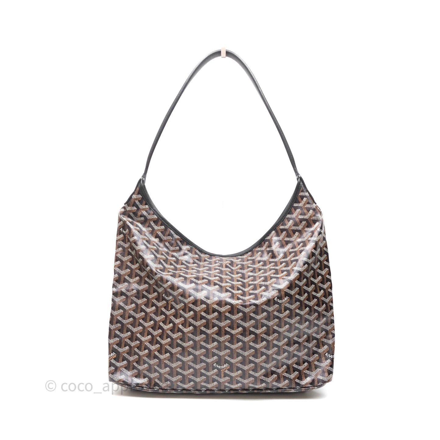 Goyard Bohème Hobo Bag Black Goyardine Canvas