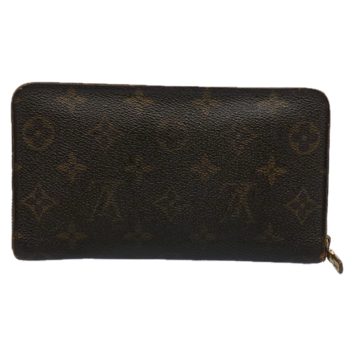 LOUIS VUITTON Monogram Porte Monnaie Zip Long Wallet M61727 LV 62324