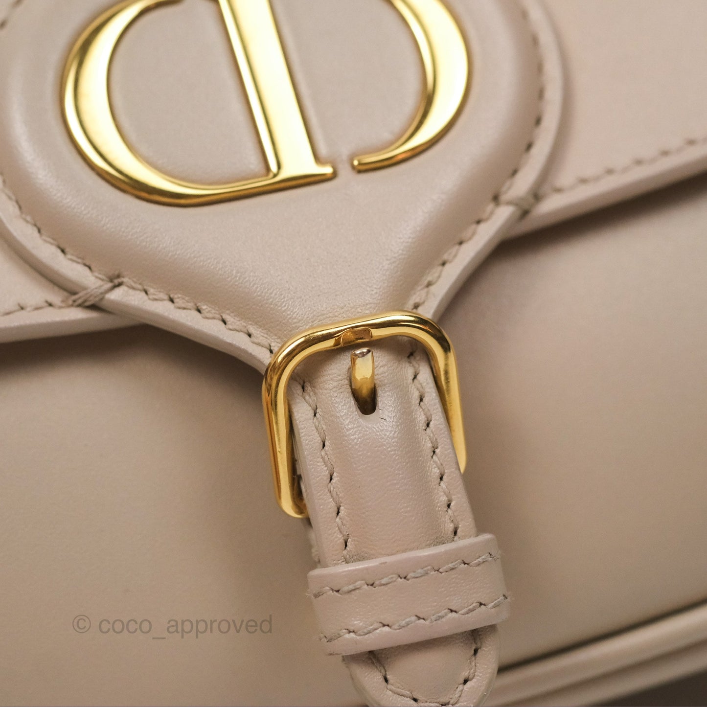 Christian Dior Bobby East-West Bag Calfskin Beige