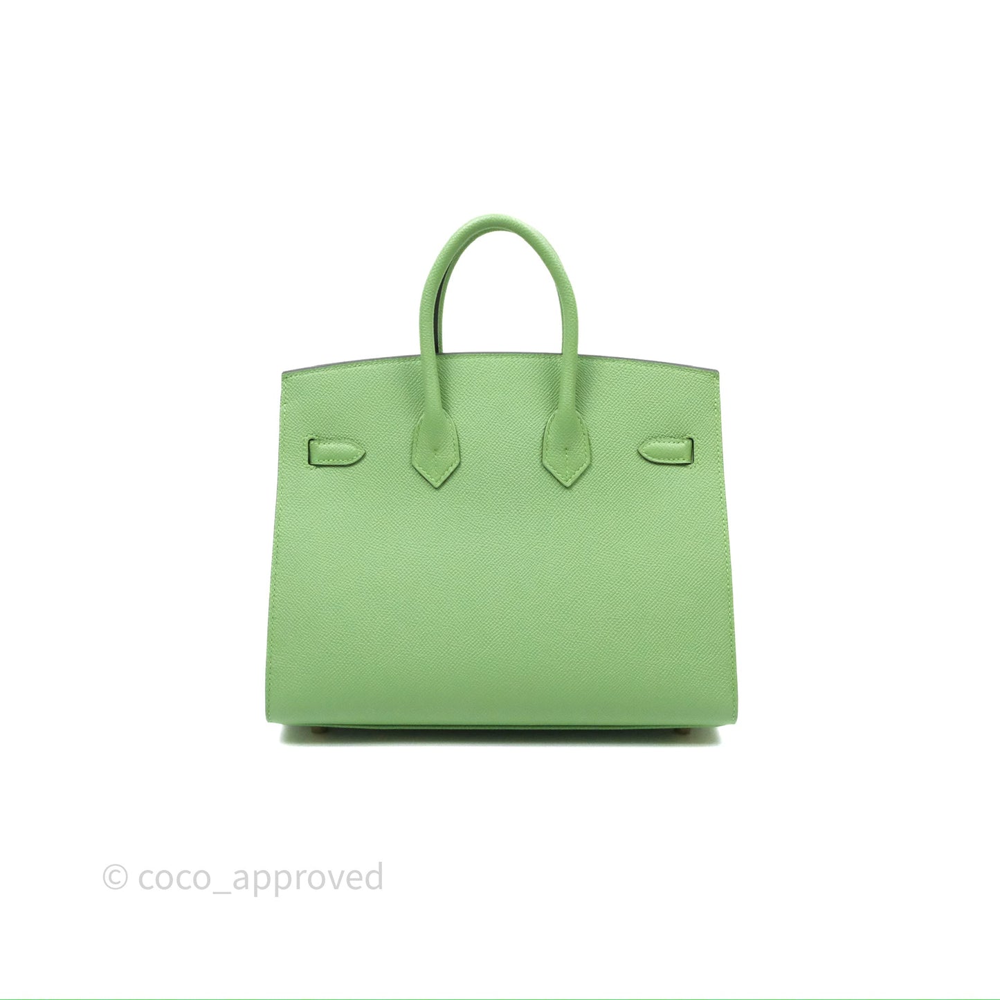 Hermès Birkin 25 Sellier Vert Criquet 3I Epsom Gold Hardware