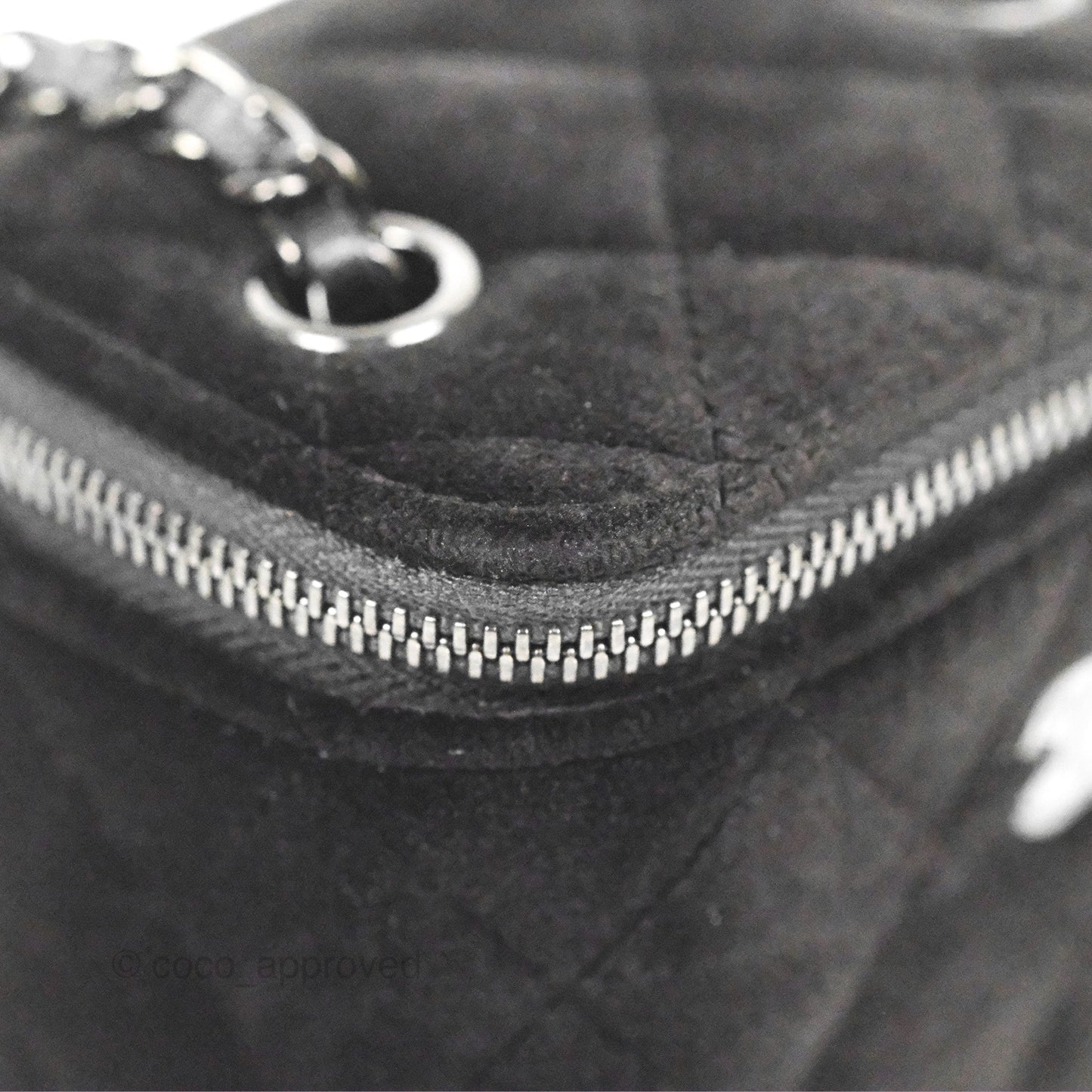 Chanel Mini Vanity with Classic Chain Black Velvet Black Hardware