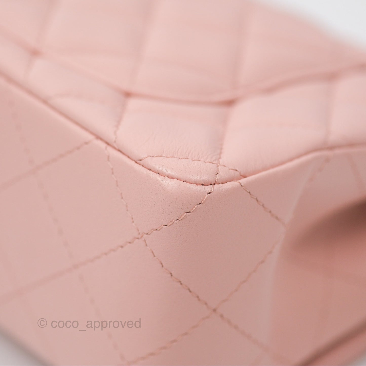 Chanel Quilted Mini Rectangular Flap Baby Pink Lambskin Gold Hardware