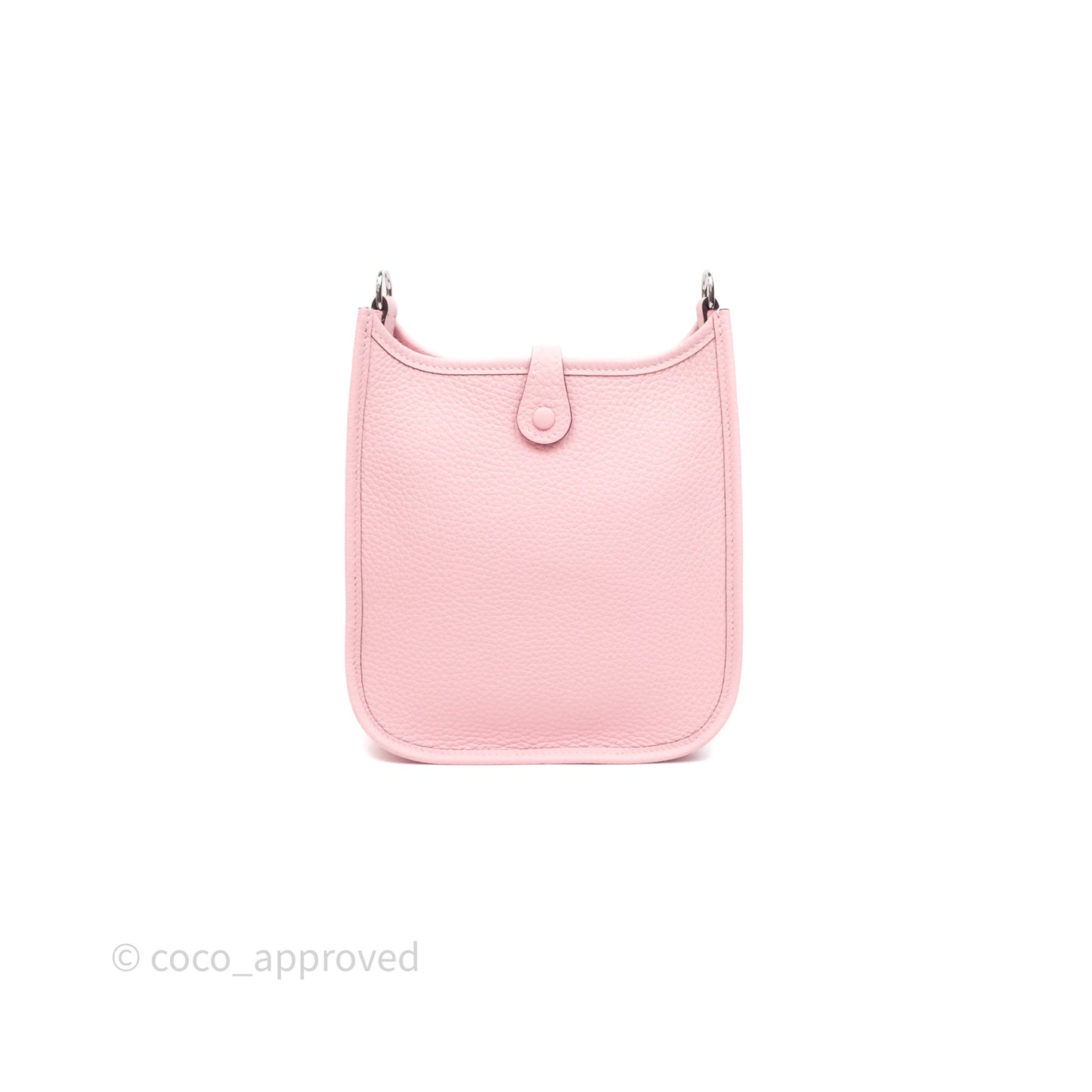 Hermès Mini Evelyne 16 Sakura/Rose Clemence Palladium Hardware