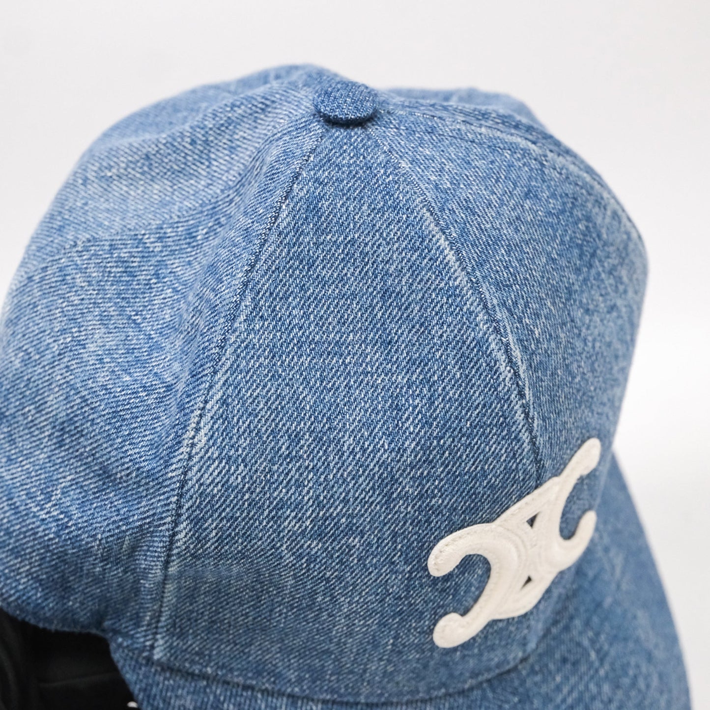 Celine Baseball Cap Cotton Triomphe Denim