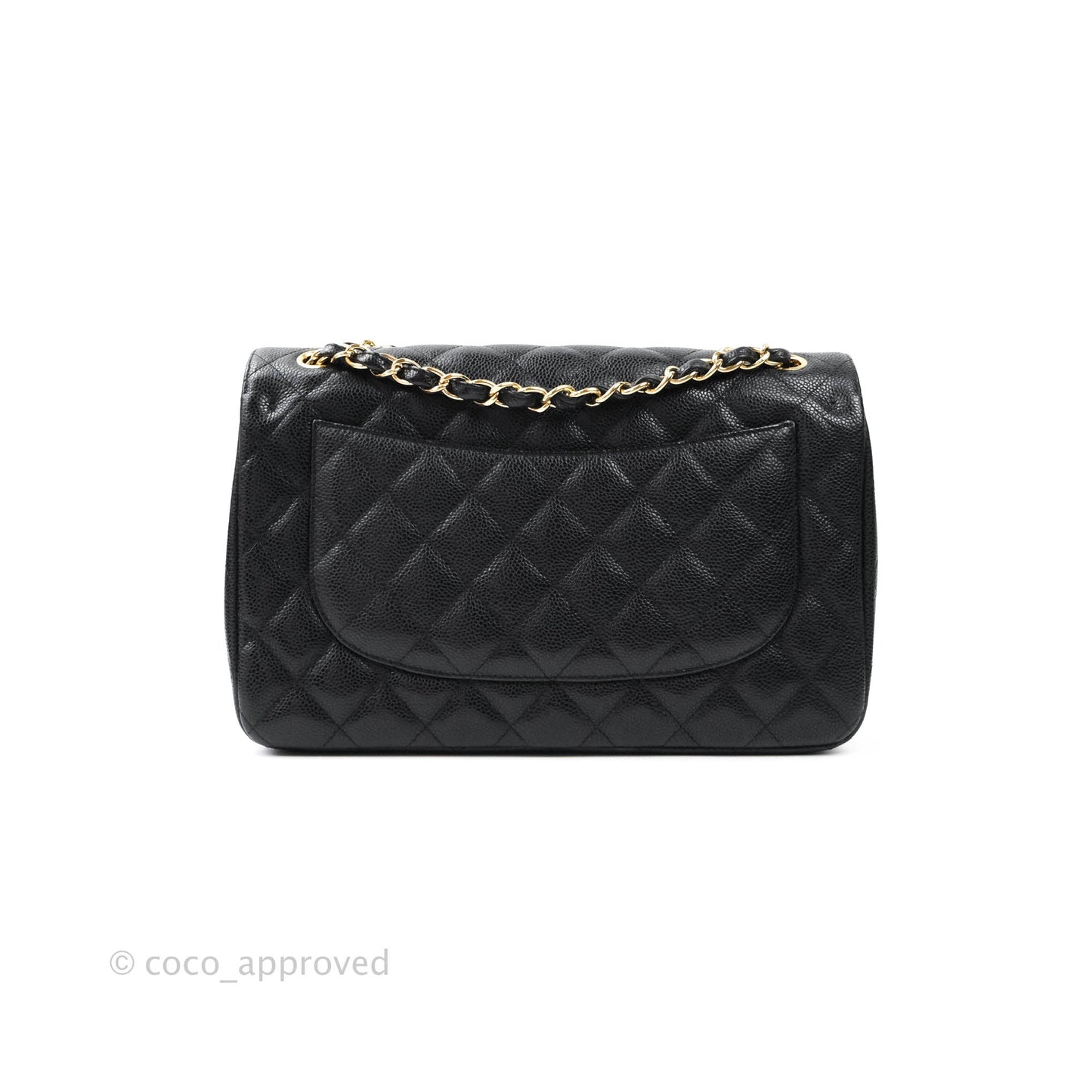 Chanel Jumbo Double Flap Black Caviar Gold Hardware⁣⁣