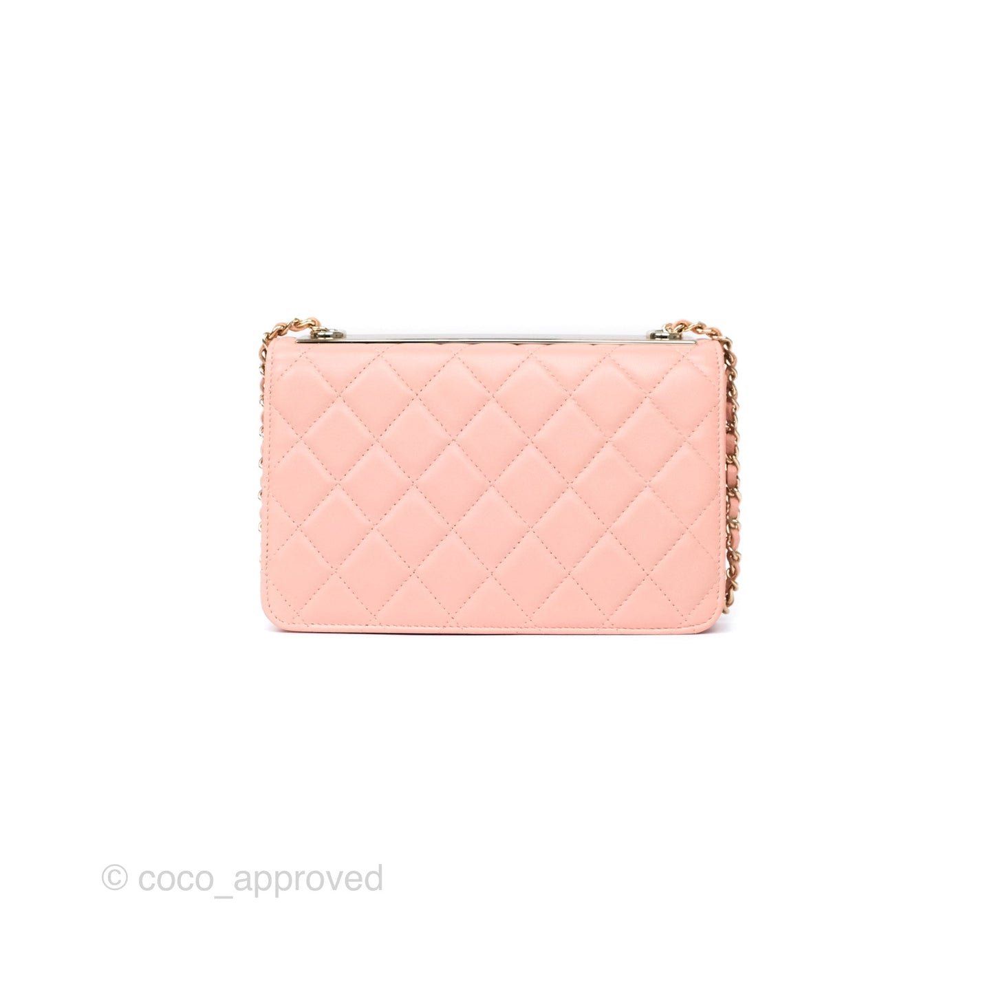 Chanel Trendy CC WOC Quilted Salmon Pink Lambskin Gold Hardware