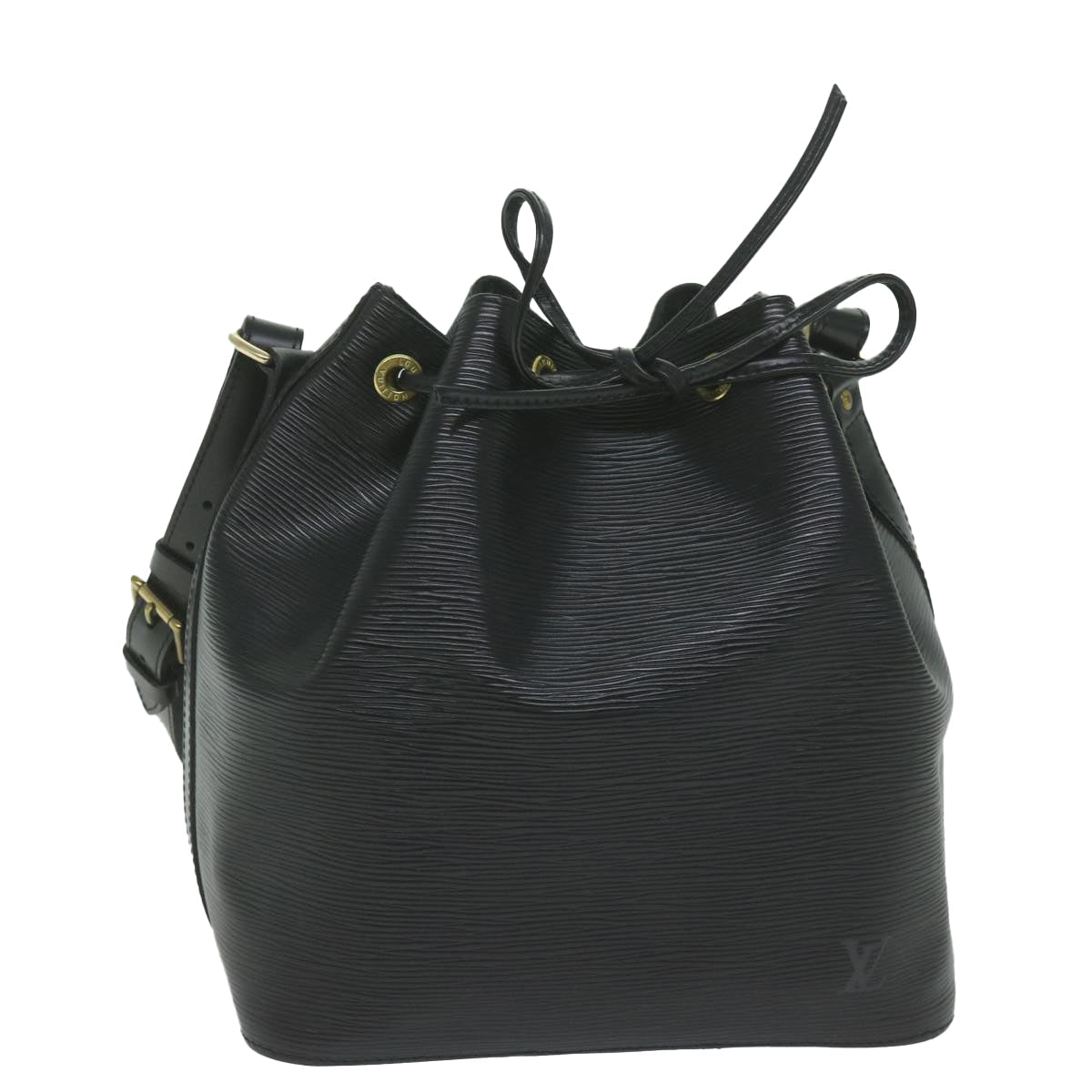 LOUIS VUITTON Epi Petit Noe Shoulder Bag Black M44102 LV 62425