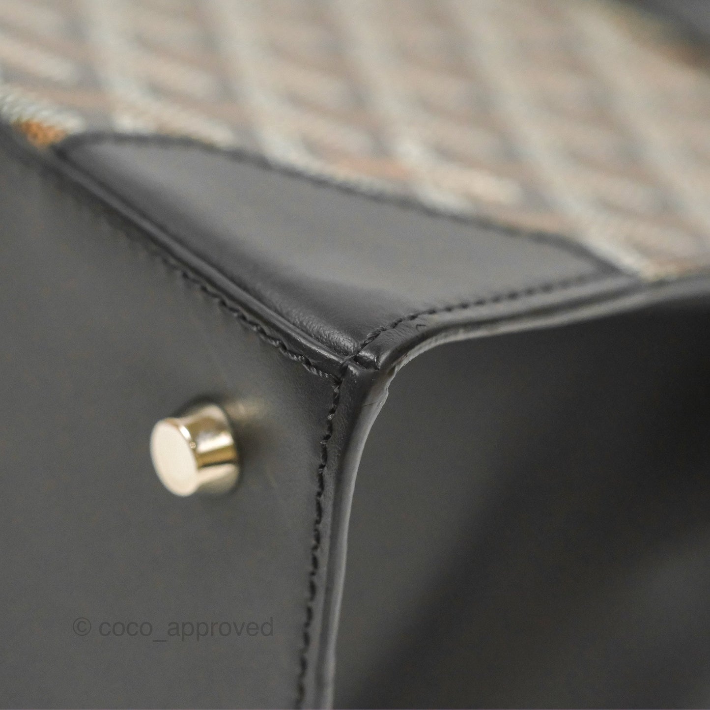 Goyard Saïgon Structuré PM Bag Black Goyardine Canvas