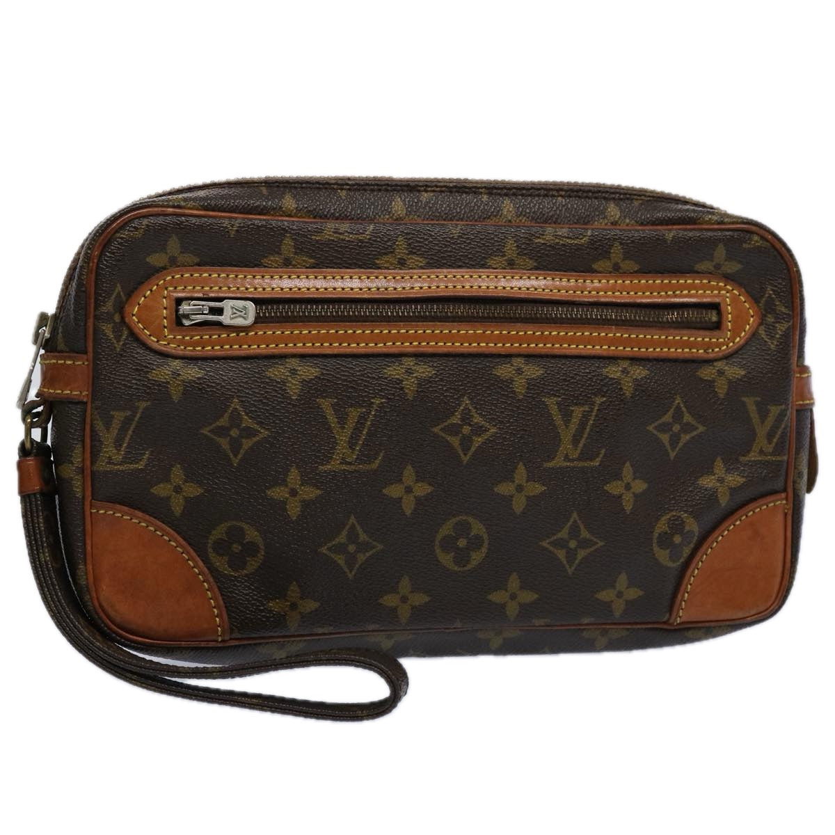 LOUIS VUITTON Monogram Marly Dragonne GM Clutch Bag M51825 LV 62457