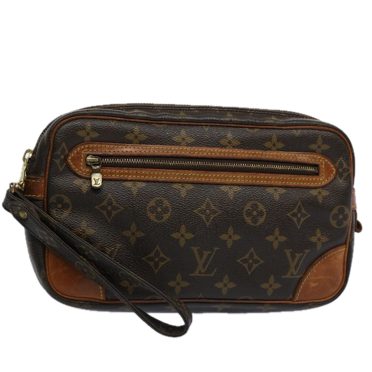 LOUIS VUITTON Monogram Marly Dragonne GM Clutch Bag M51825 LV 62458