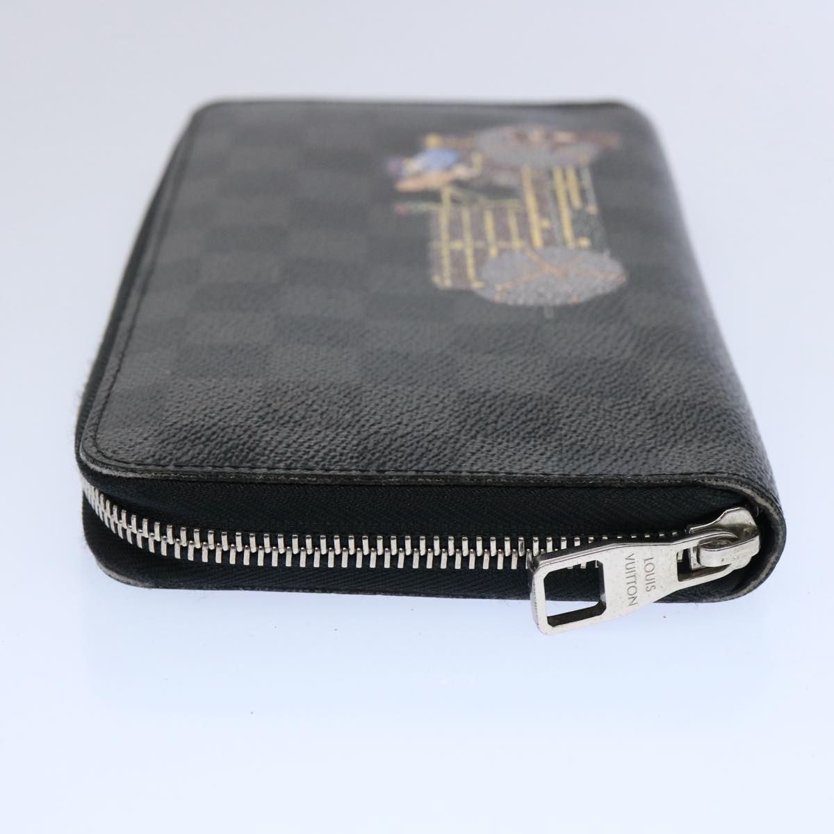 LOUIS VUITTON Damier Graphite Illustre Zippy Organizer Wallet N63002 62471