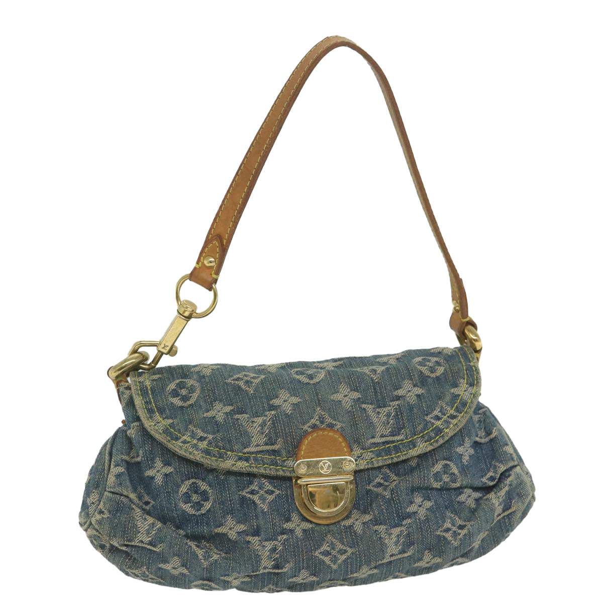 LOUIS VUITTON Monogram Denim Mini Preity Shoulder Bag Blue M95050 LV 62481