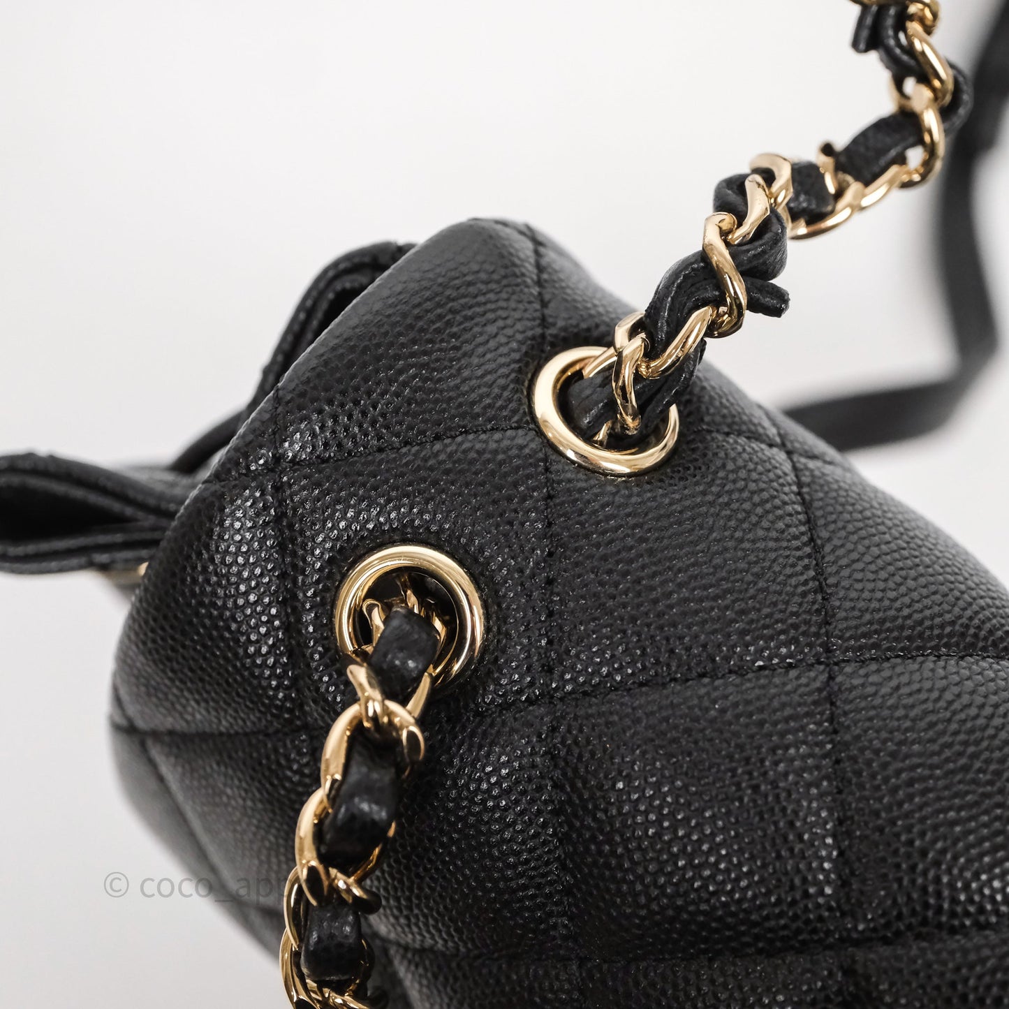 Chanel Urban Spirit Mini Black Caviar Backpack Gold Hardware