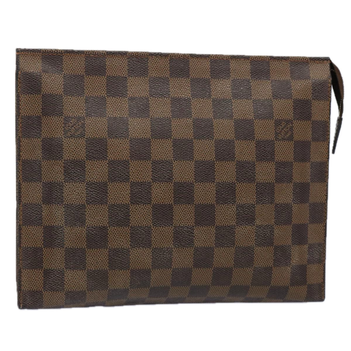 LOUIS VUITTON Damier Ebene Poche Toilette 26 Pouch N47543 LV 62492
