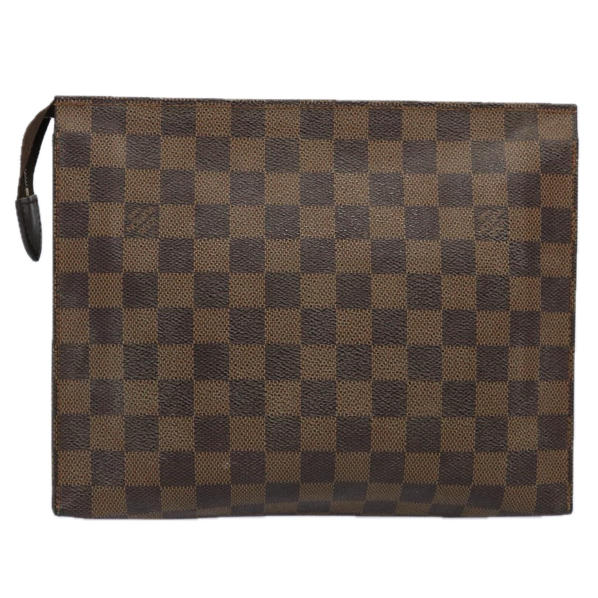 LOUIS VUITTON Damier Ebene Poche Toilette 26 Pouch N47543 LV 62492