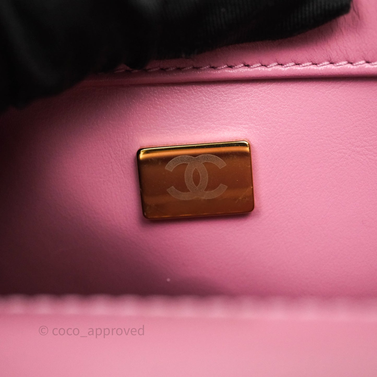 Chanel Quilted Mini Perfect Fit Adjustable Pink Calfskin Gold Hardware
