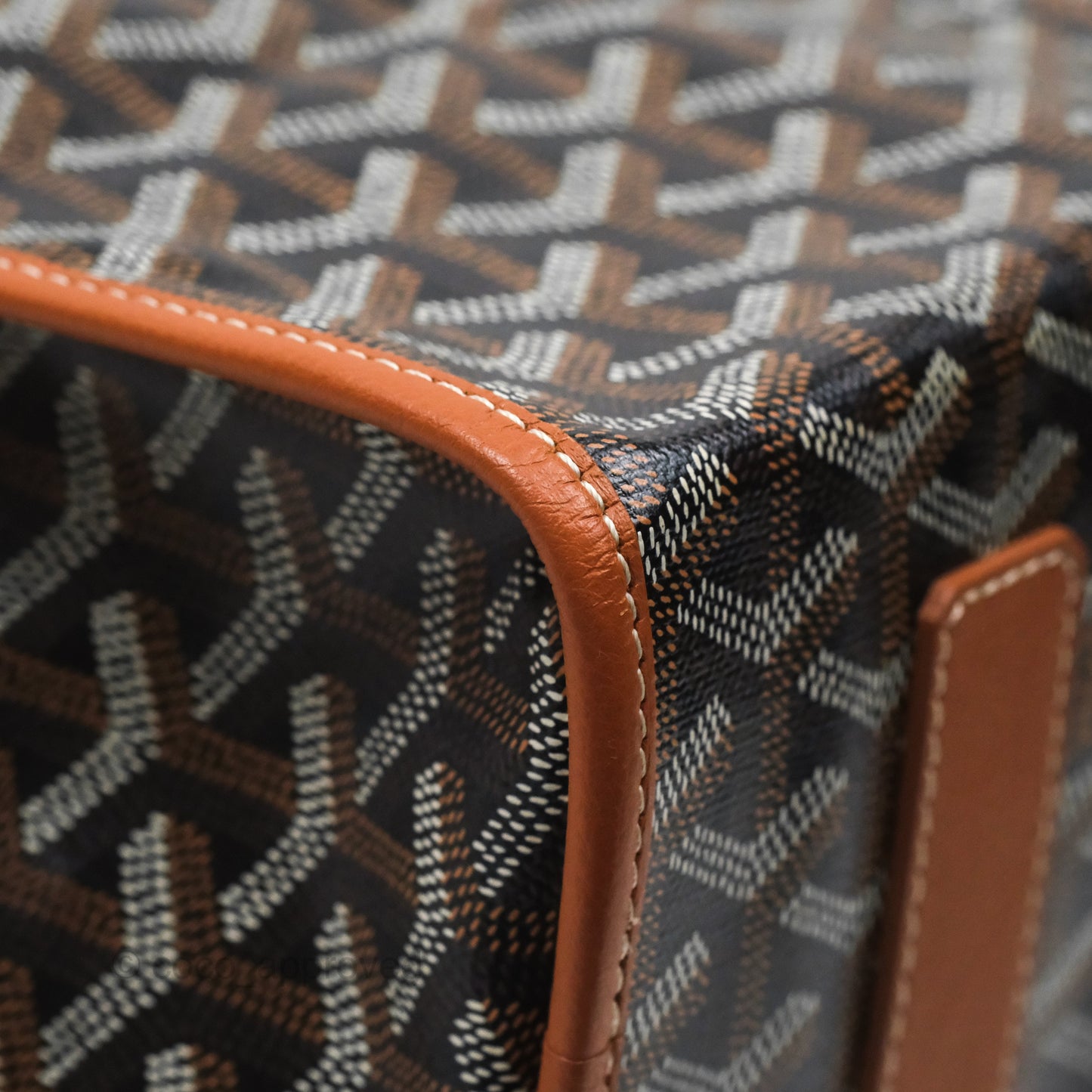 Goyard Saint Léger Backpack Black/ Tan