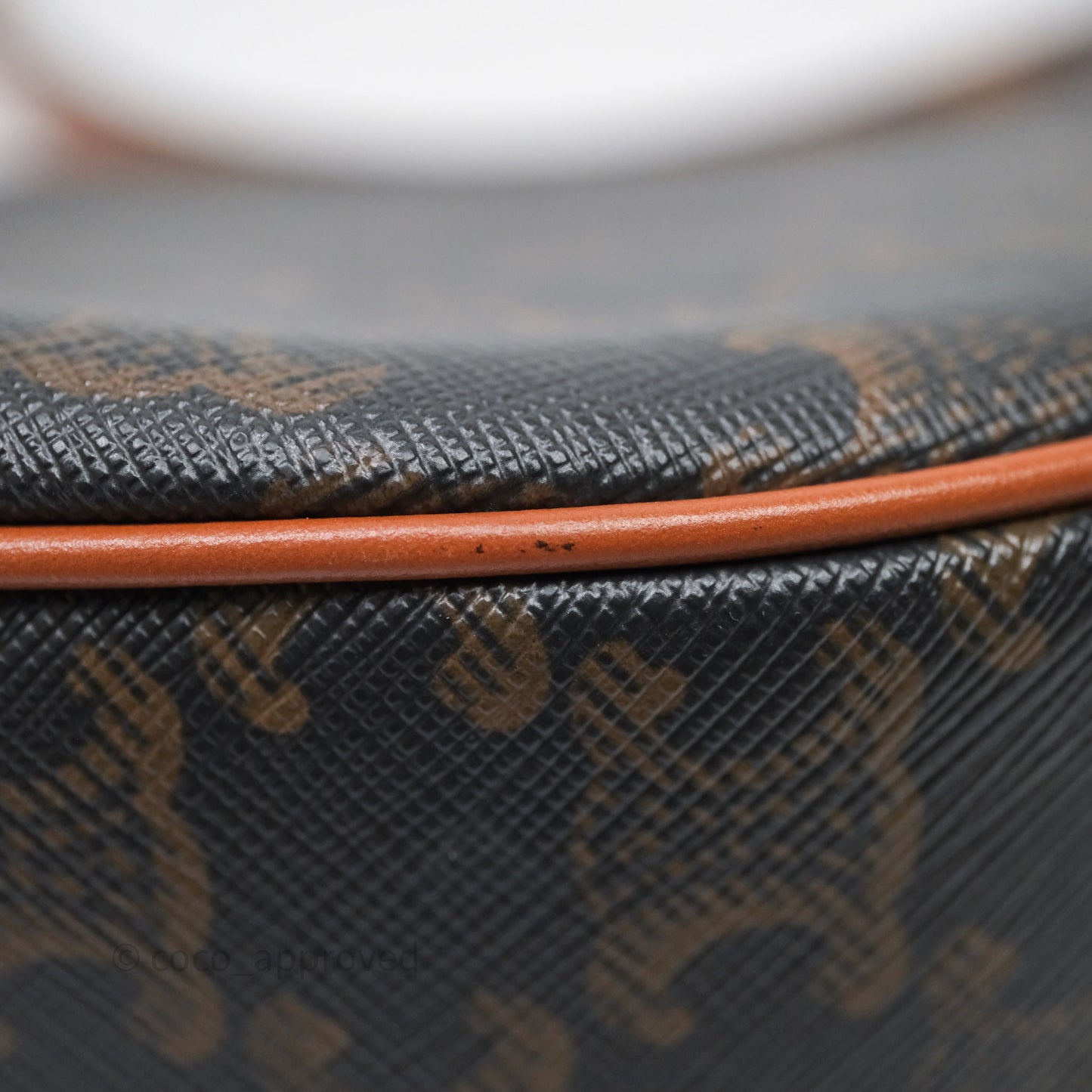 Celine Ava Bag In Triomphe Canvas Calfskin Tan