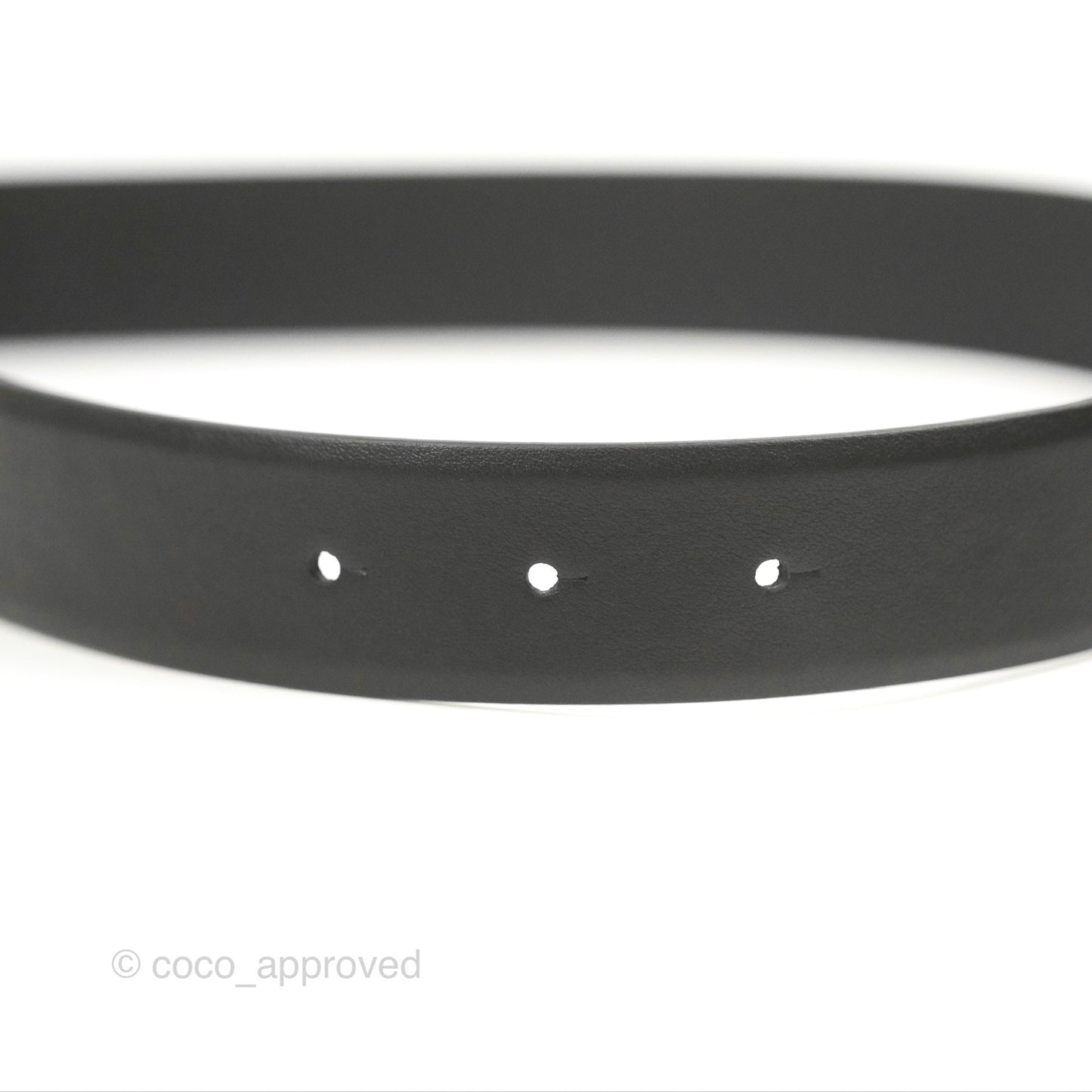 Chanel Round Pearl CC Crystal Belt Black 20B Size 75 20B