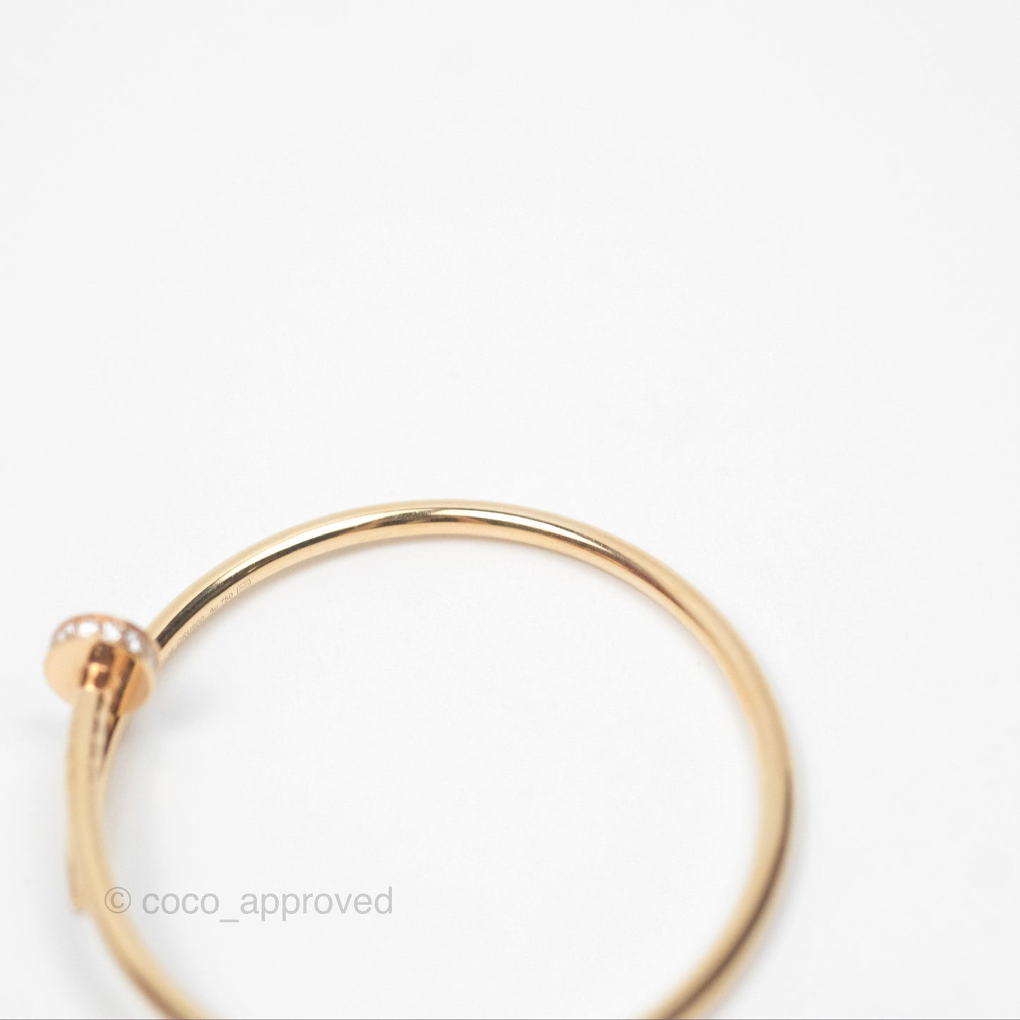 Cartier Small Juste Un Clou Bracelet 18K Pink Gold Diamond